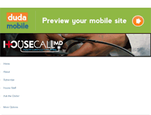 Tablet Screenshot of myhousecallmd.com